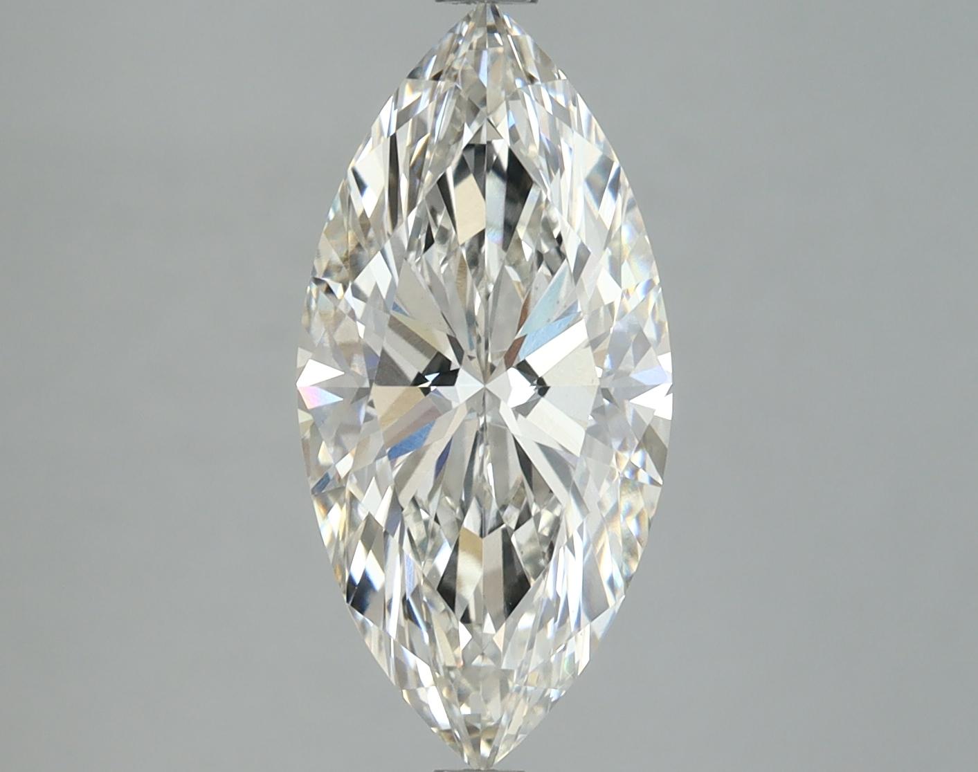 3.09 Carat Marquise Shaped Ideal Cut VVS2 IGI Certified Lab Grown Diamond
