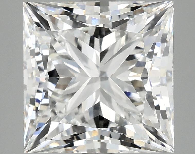 4.09 Carat Princess Shaped Ideal Cut VVS2 IGI Certified Lab Grown Diamond