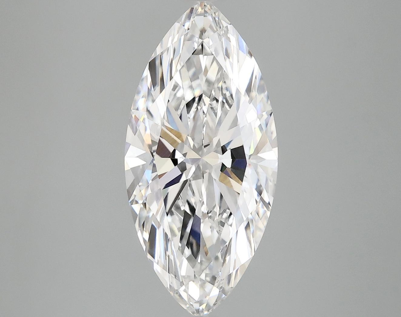 3.1 Carat Marquise Shaped Excellent Cut VVS2 IGI Certified Lab Grown Diamond