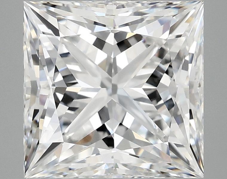 4.06 Carat Princess Shaped Ideal Cut VVS2 IGI Certified Lab Grown Diamond