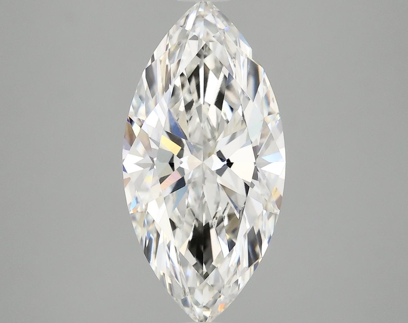 3.02 Carat Marquise Shaped Ideal Cut VVS2 IGI Certified Lab Grown Diamond