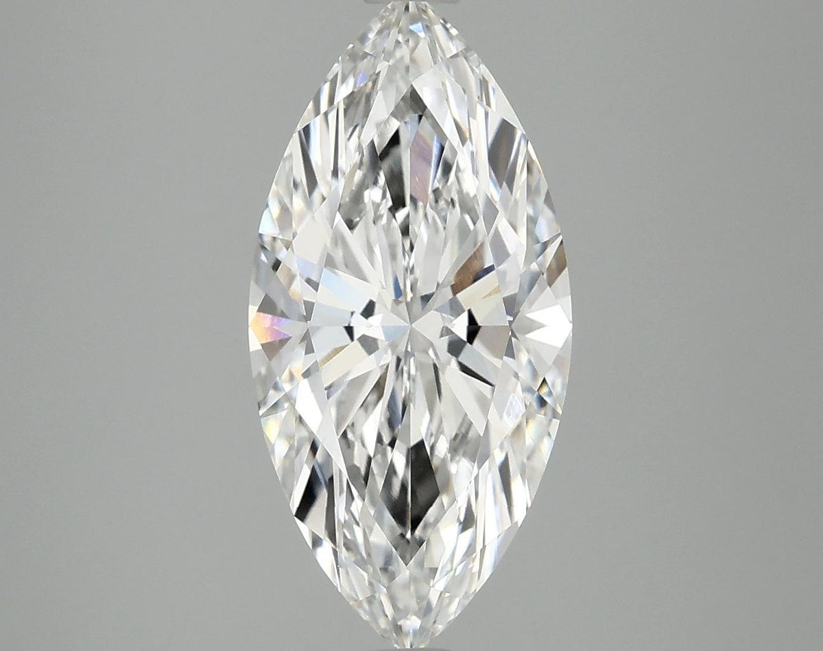 3.05 Carat Marquise Shaped Excellent Cut VVS2 IGI Certified Lab Grown Diamond