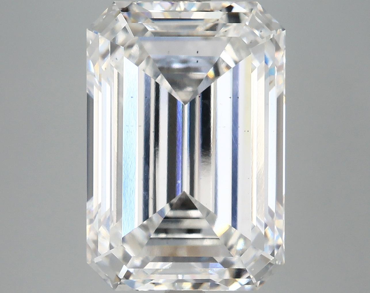 10.07 Carat Emerald Shaped Ideal Cut SI1 IGI Certified Lab Grown Diamond