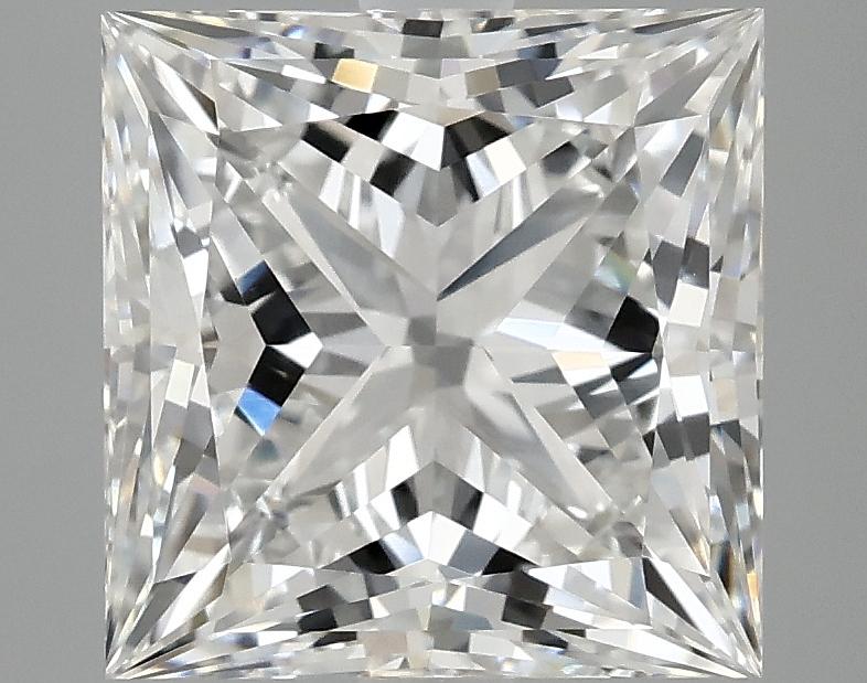 4.14 Carat Princess Shaped Ideal Cut VVS2 IGI Certified Lab Grown Diamond