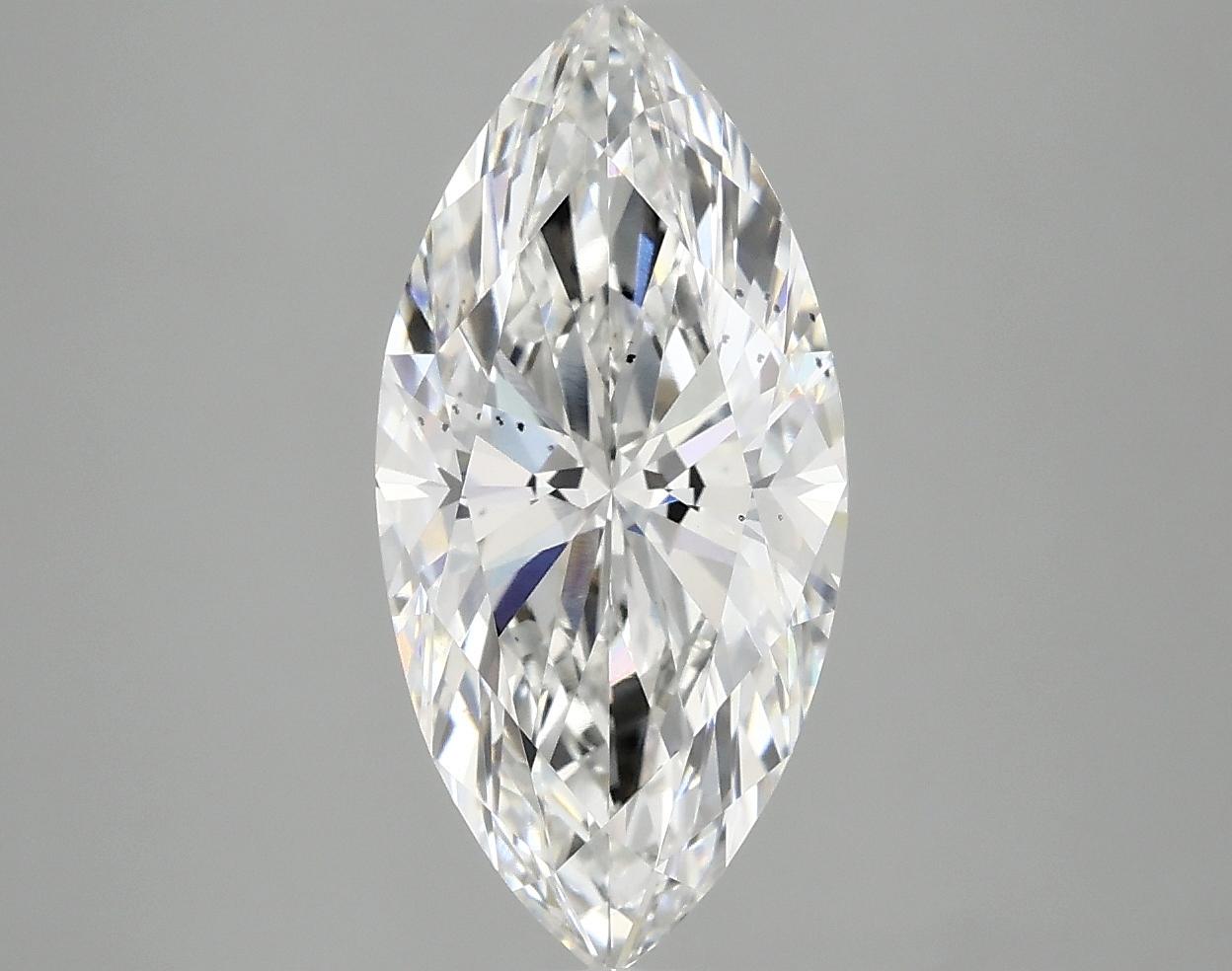 2.85 Carat Marquise Shaped Excellent Cut SI1 IGI Certified Lab Grown Diamond