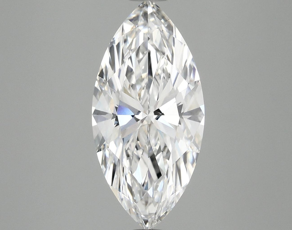 3.08 Carat Marquise Shaped Excellent Cut VVS2 IGI Certified Lab Grown Diamond