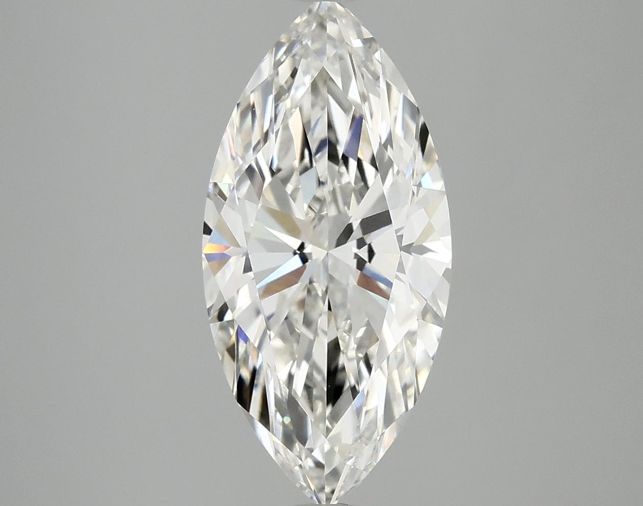3.08 Carat Marquise Shaped Excellent Cut VVS2 IGI Certified Lab Grown Diamond