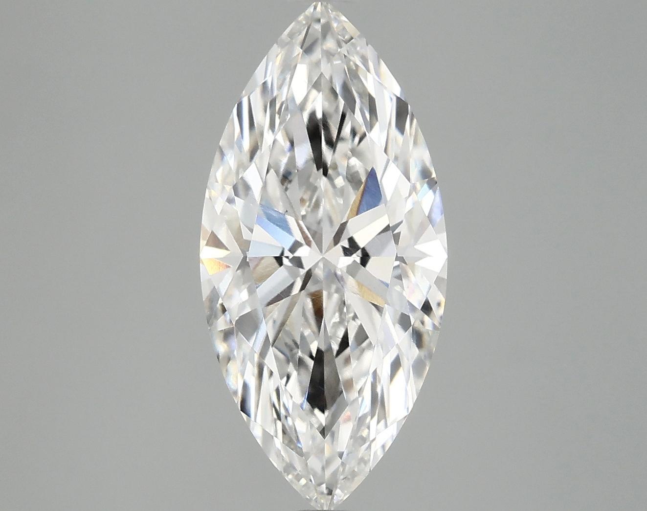3.08 Carat Marquise Shaped Excellent Cut VS1 IGI Certified Lab Grown Diamond