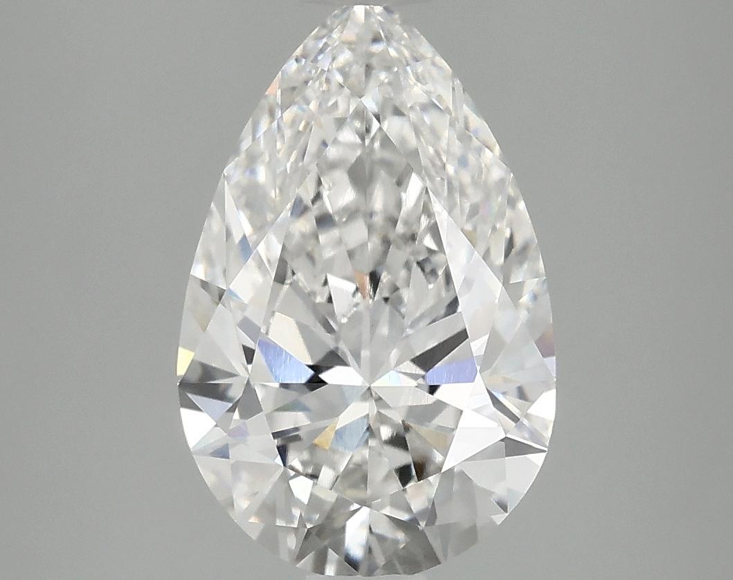 2.87 Carat Pear Shaped Ideal Cut VVS2 IGI Certified Lab Grown Diamond