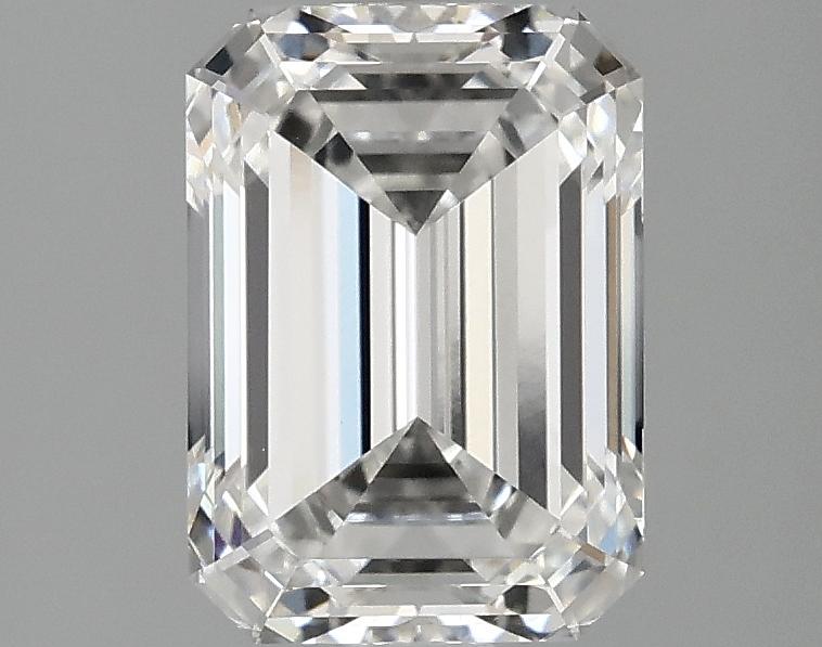 2.1 Carat Emerald Shaped Ideal Cut VVS2 IGI Certified Lab Grown Diamond