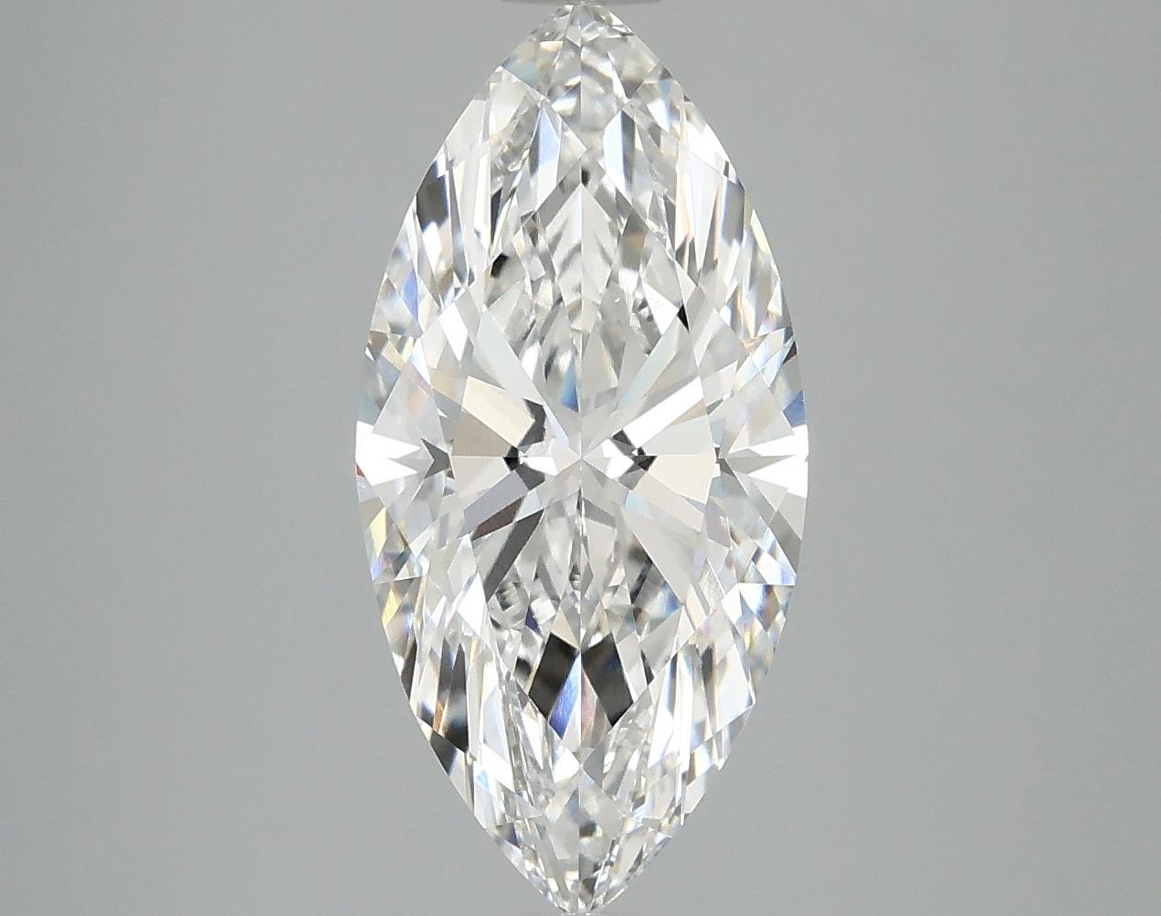 3.07 Carat Marquise Shaped Excellent Cut VVS2 IGI Certified Lab Grown Diamond