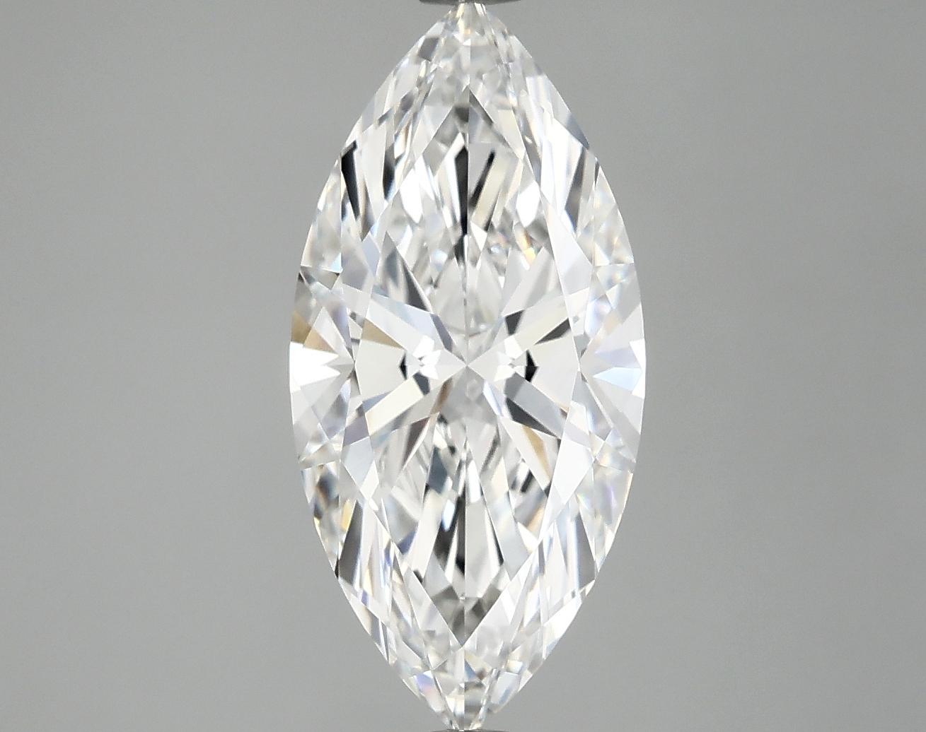 2.97 Carat Marquise Shaped Excellent Cut VVS2 IGI Certified Lab Grown Diamond