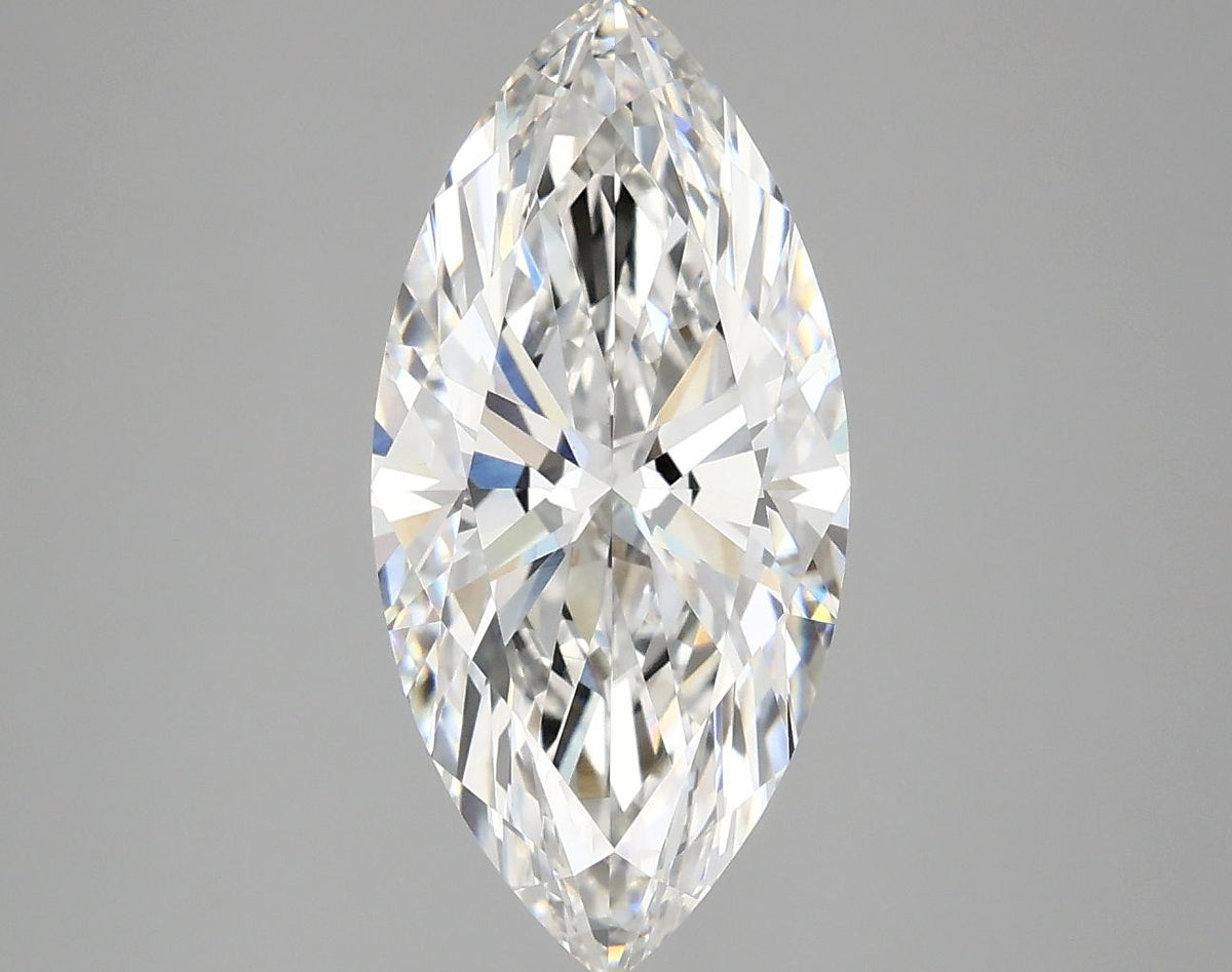 3.01 Carat Marquise Shaped Excellent Cut VVS2 IGI Certified Lab Grown Diamond