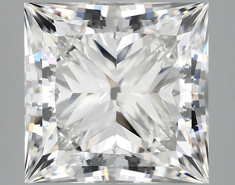 4.08 Carat Princess Shaped Ideal Cut VVS2 IGI Certified Lab Grown Diamond