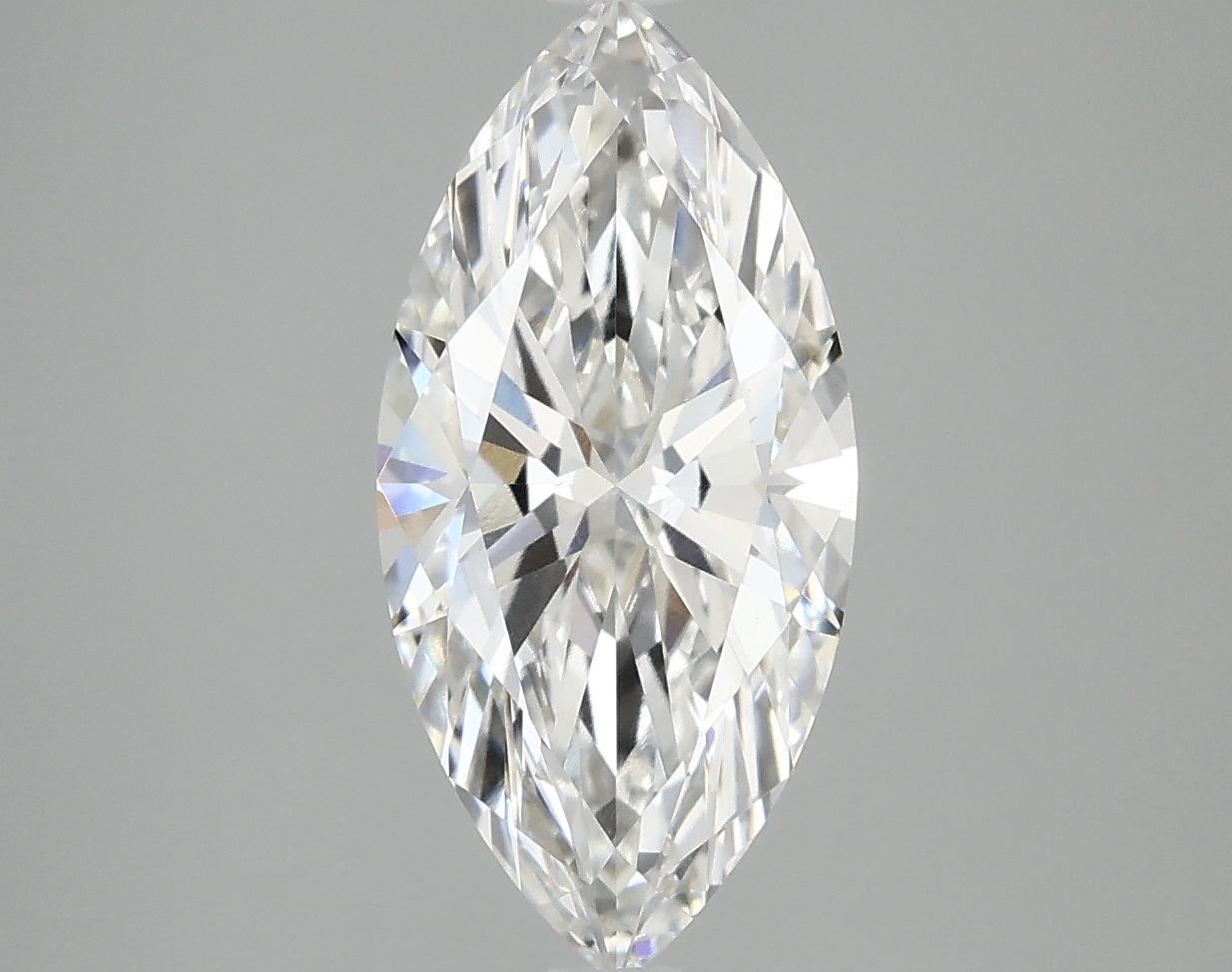 2.54 Carat Marquise Shaped Excellent Cut VVS2 IGI Certified Lab Grown Diamond