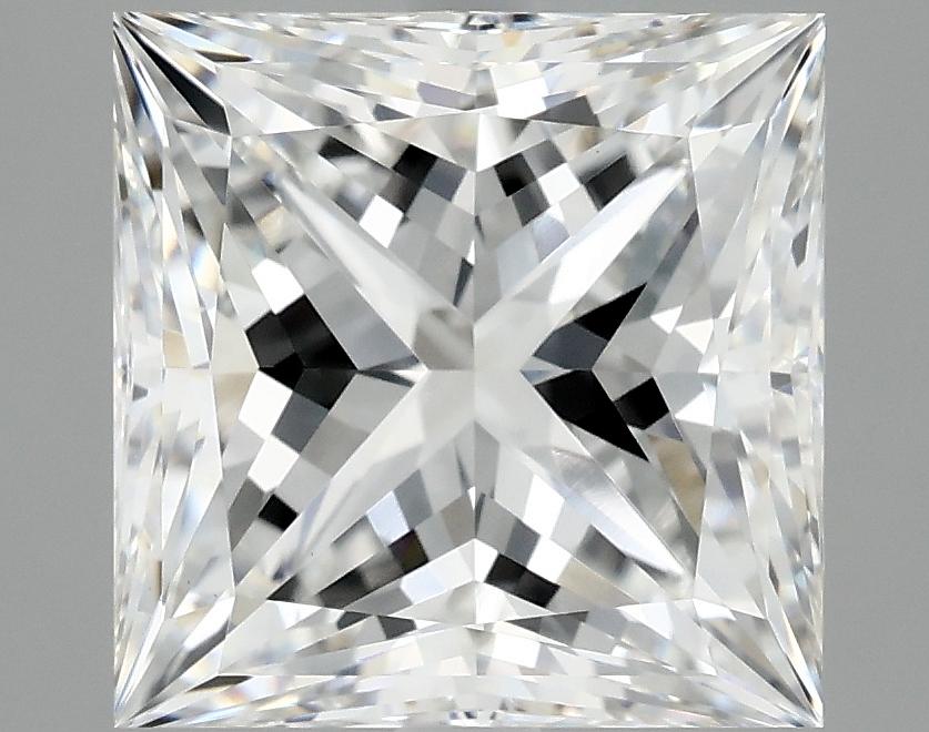5.07 Carat Princess Shaped Ideal Cut VVS2 IGI Certified Lab Grown Diamond