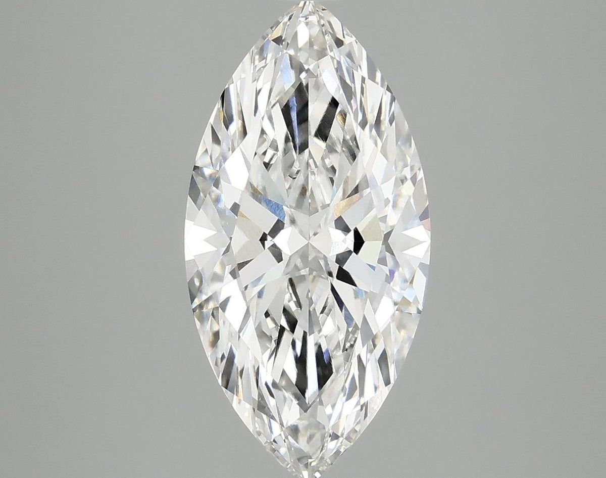 3.09 Carat Marquise Shaped Ideal Cut VVS2 IGI Certified Lab Grown Diamond