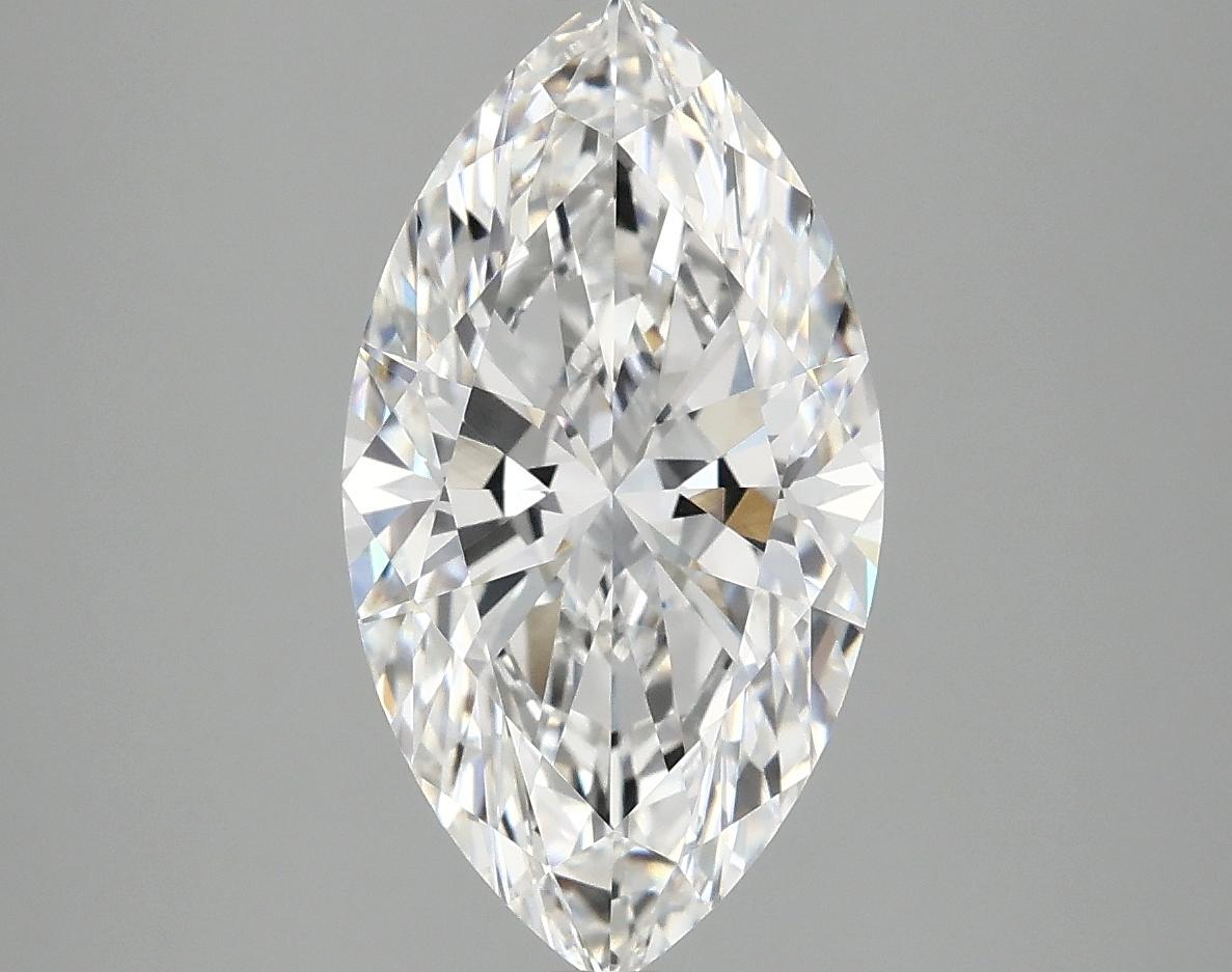 3.05 Carat Marquise Shaped Excellent Cut VVS2 IGI Certified Lab Grown Diamond