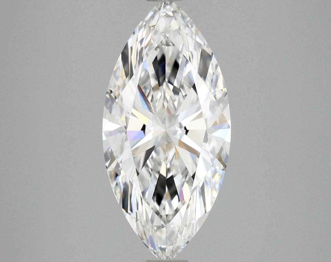 3.02 Carat Marquise Shaped Excellent Cut VVS2 IGI Certified Lab Grown Diamond