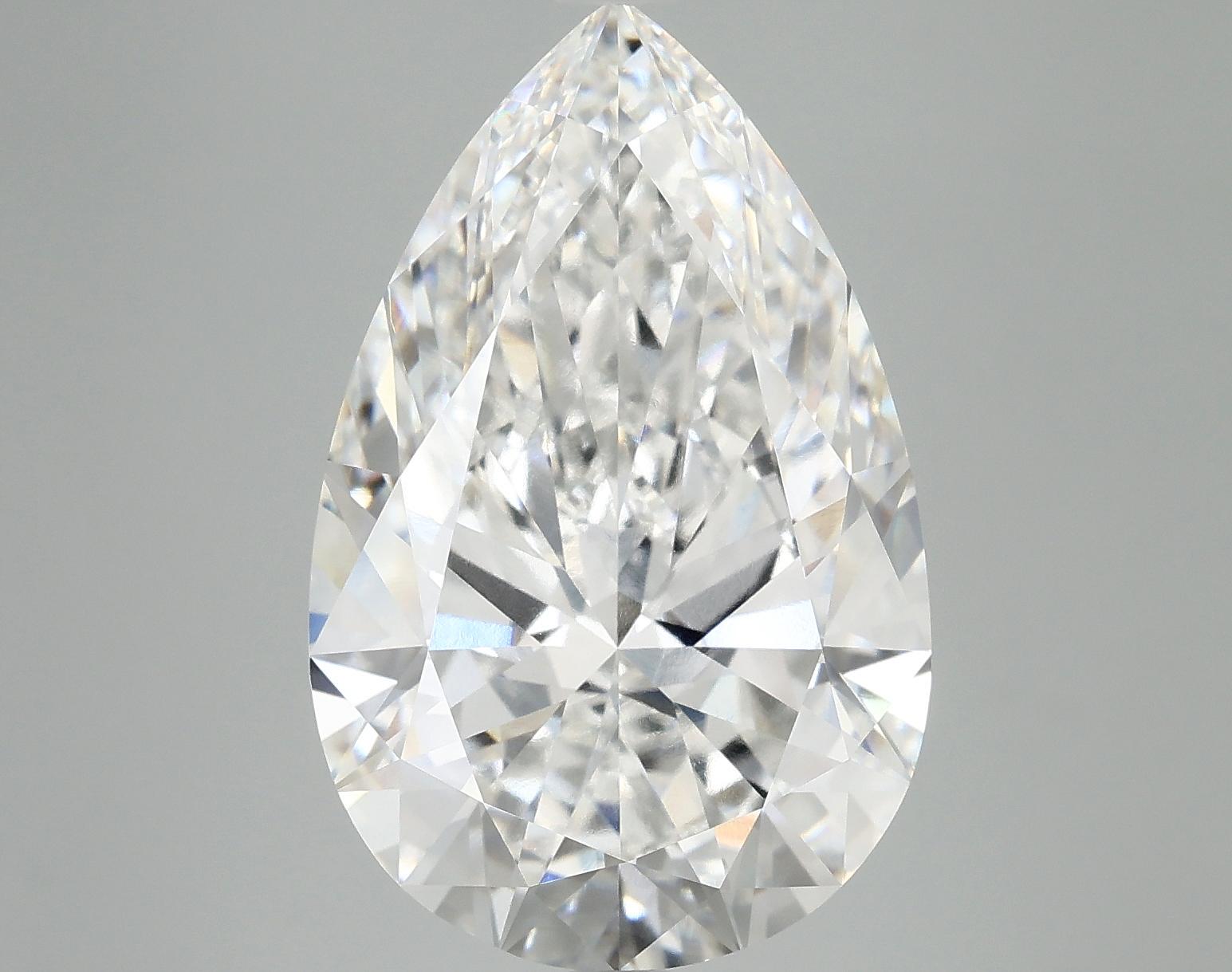 8.12 Carat Pear Shaped Ideal Cut VVS2 IGI Certified Lab Grown Diamond