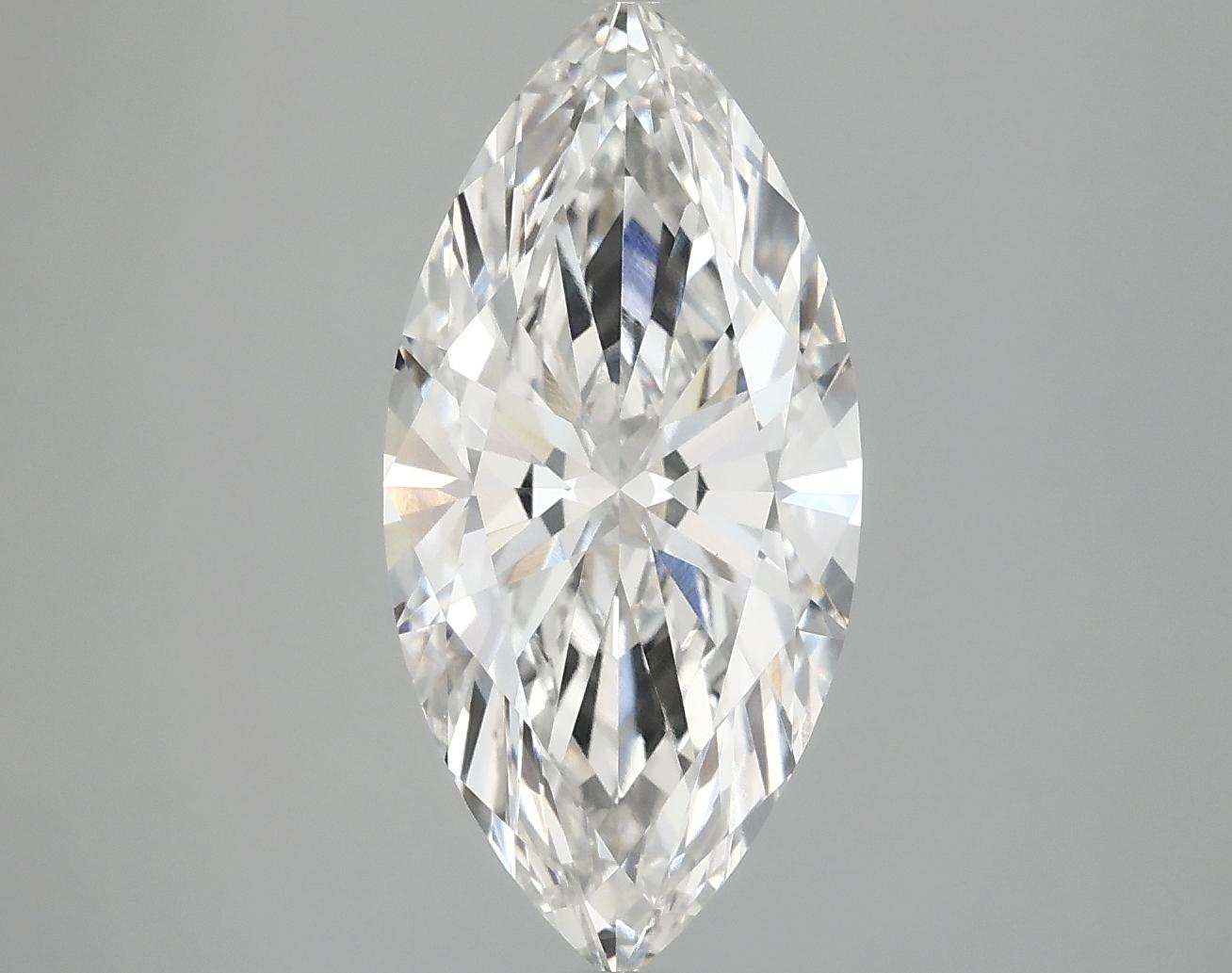 3.0 Carat Marquise Shaped Excellent Cut VVS2 IGI Certified Lab Grown Diamond