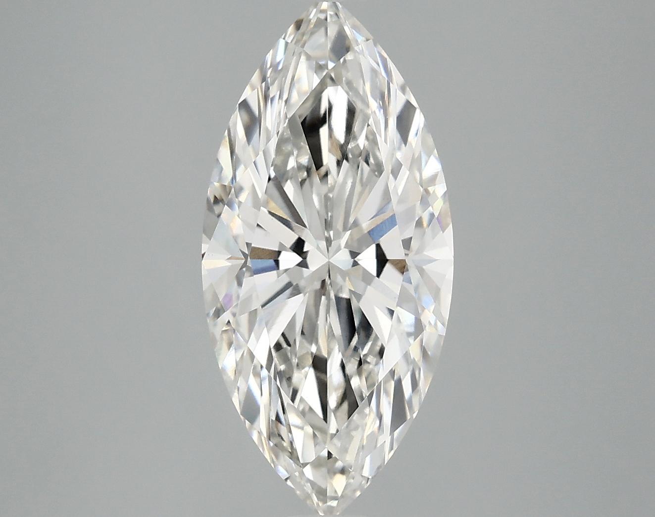 3.29 Carat Marquise Shaped Excellent Cut VVS2 IGI Certified Lab Grown Diamond