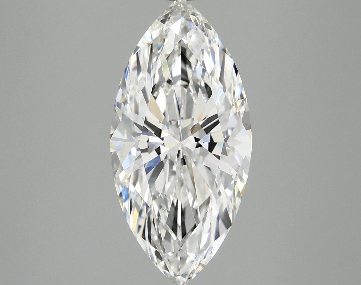 3.07 Carat Marquise Shaped Excellent Cut VVS2 IGI Certified Lab Grown Diamond