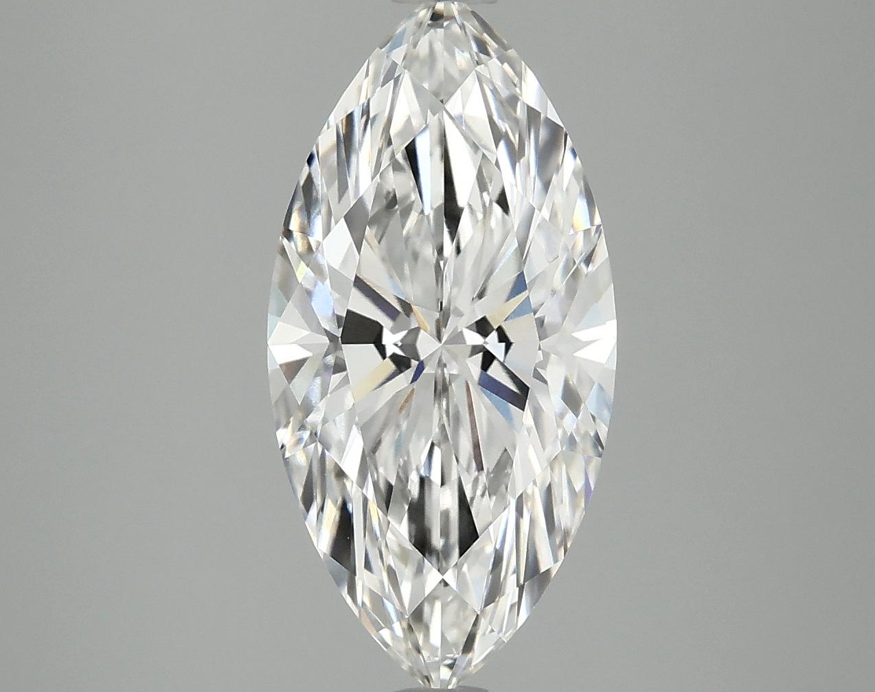 3.09 Carat Marquise Shaped Ideal Cut VVS2 IGI Certified Lab Grown Diamond