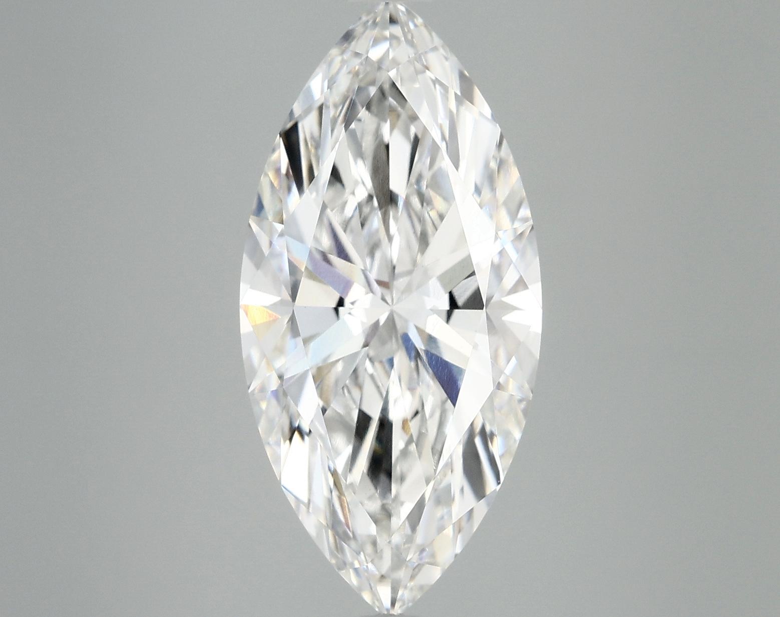 5.04 Carat Marquise Shaped Excellent Cut VS1 IGI Certified Lab Grown D ...