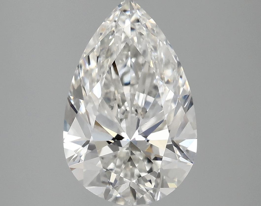 3.02 Carat Pear Shaped Ideal Cut VVS2 IGI Certified Lab Grown Diamond