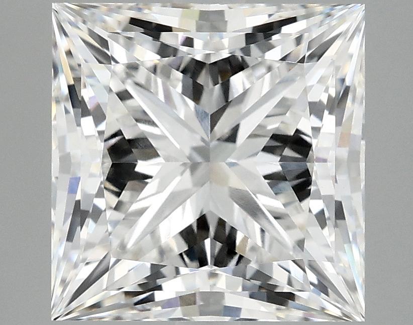 5.07 Carat Princess Shaped Ideal Cut VVS2 IGI Certified Lab Grown Diamond