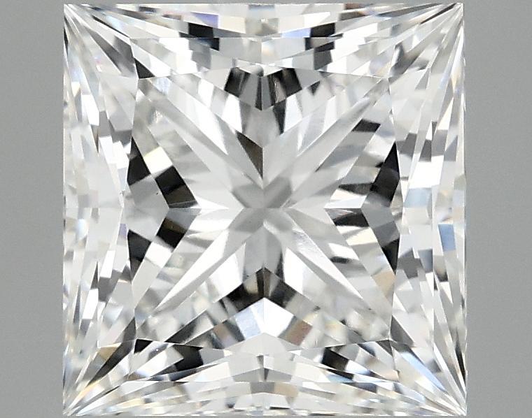 4.12 Carat Princess Shaped Ideal Cut VVS2 IGI Certified Lab Grown Diamond