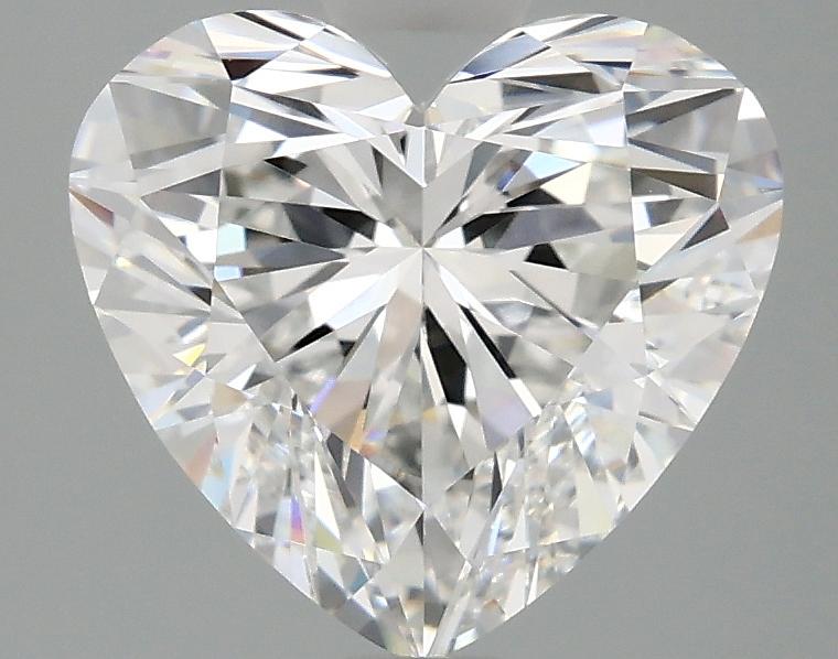 2.55 Carat Heart Shaped Ideal Cut VVS2 IGI Certified Lab Grown Diamond