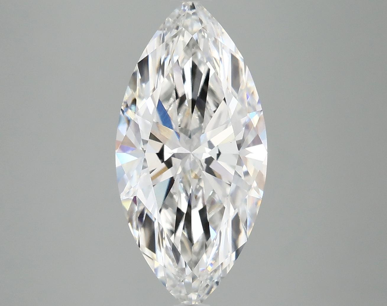 3.08 Carat Marquise Shaped Excellent Cut VS1 IGI Certified Lab Grown Diamond