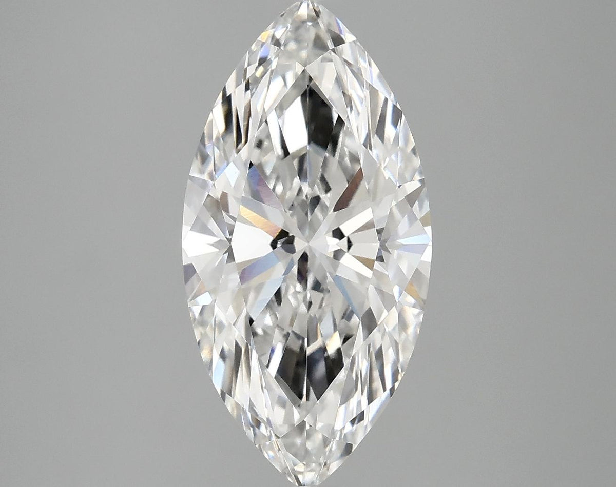 3.1 Carat Marquise Shaped Ideal Cut VVS2 IGI Certified Lab Grown Diamond