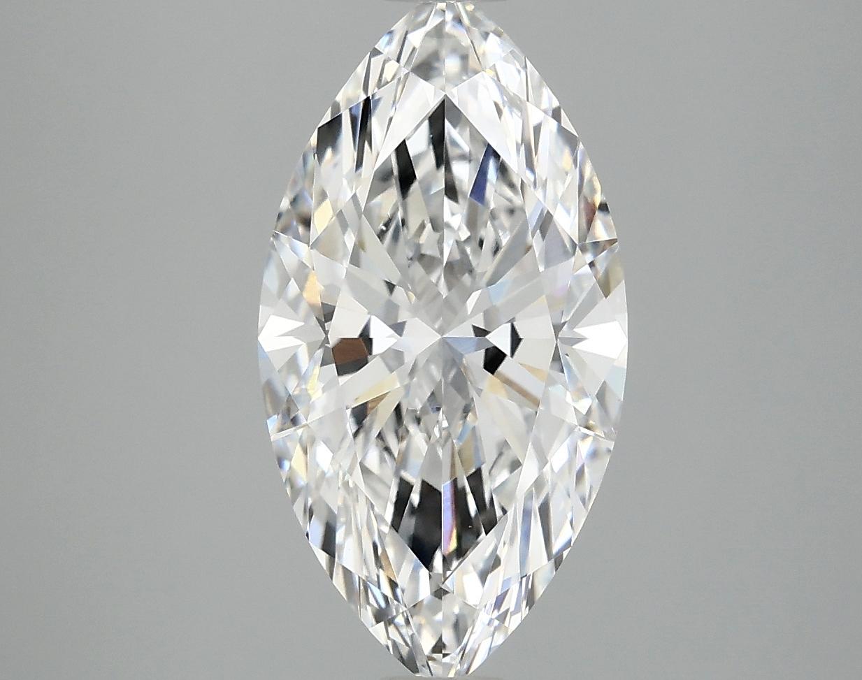 3.08 Carat Marquise Shaped Ideal Cut VVS2 IGI Certified Lab Grown Diamond