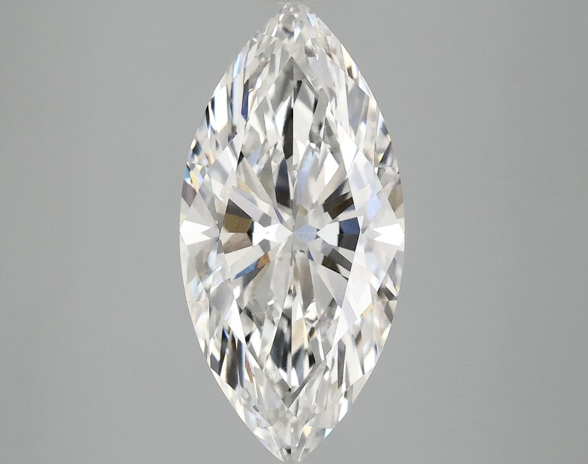 3.09 Carat Marquise Shaped Excellent Cut VVS2 IGI Certified Lab Grown Diamond