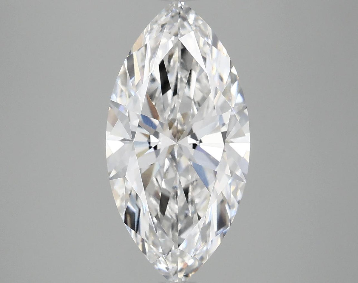 3.03 Carat Marquise Shaped Ideal Cut VVS2 IGI Certified Lab Grown Diamond