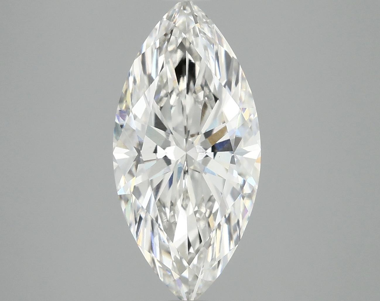 3.02 Carat Marquise Shaped Excellent Cut VVS2 IGI Certified Lab Grown Diamond