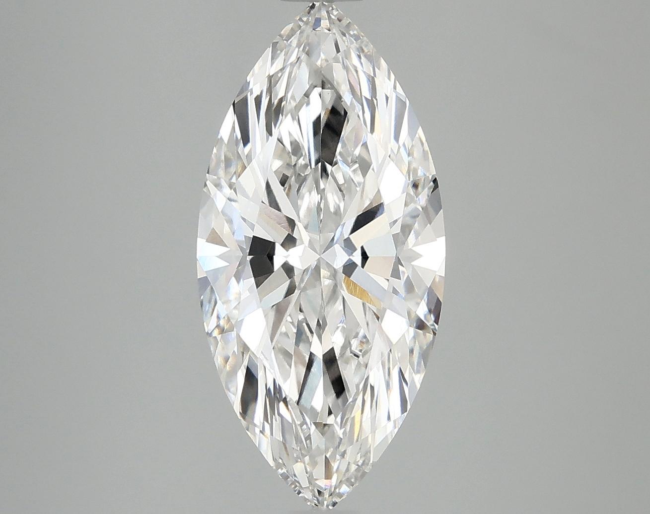 3.09 Carat Marquise Shaped Excellent Cut VVS2 IGI Certified Lab Grown Diamond