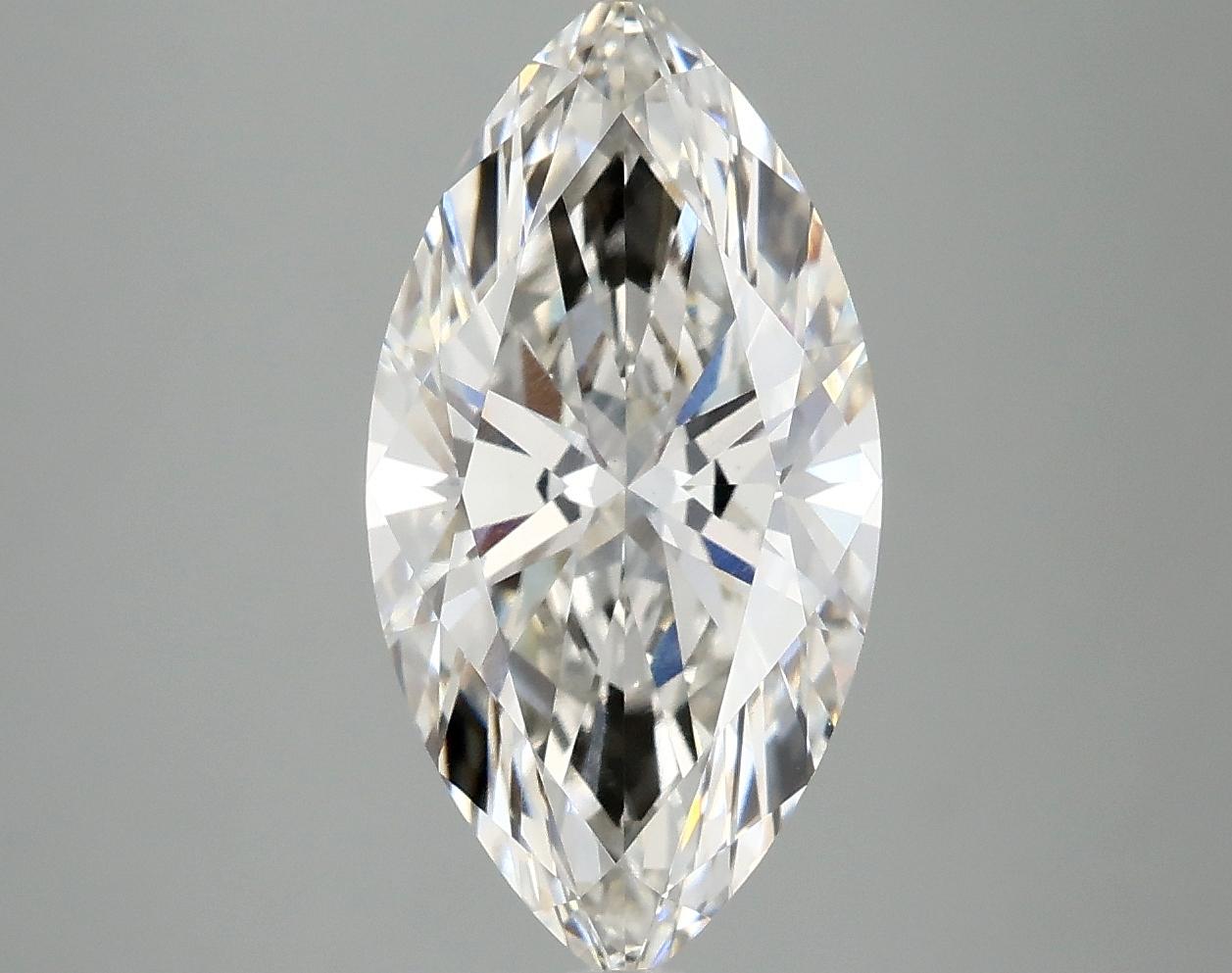3.06 Carat Marquise Shaped Ideal Cut VVS2 IGI Certified Lab Grown Diamond