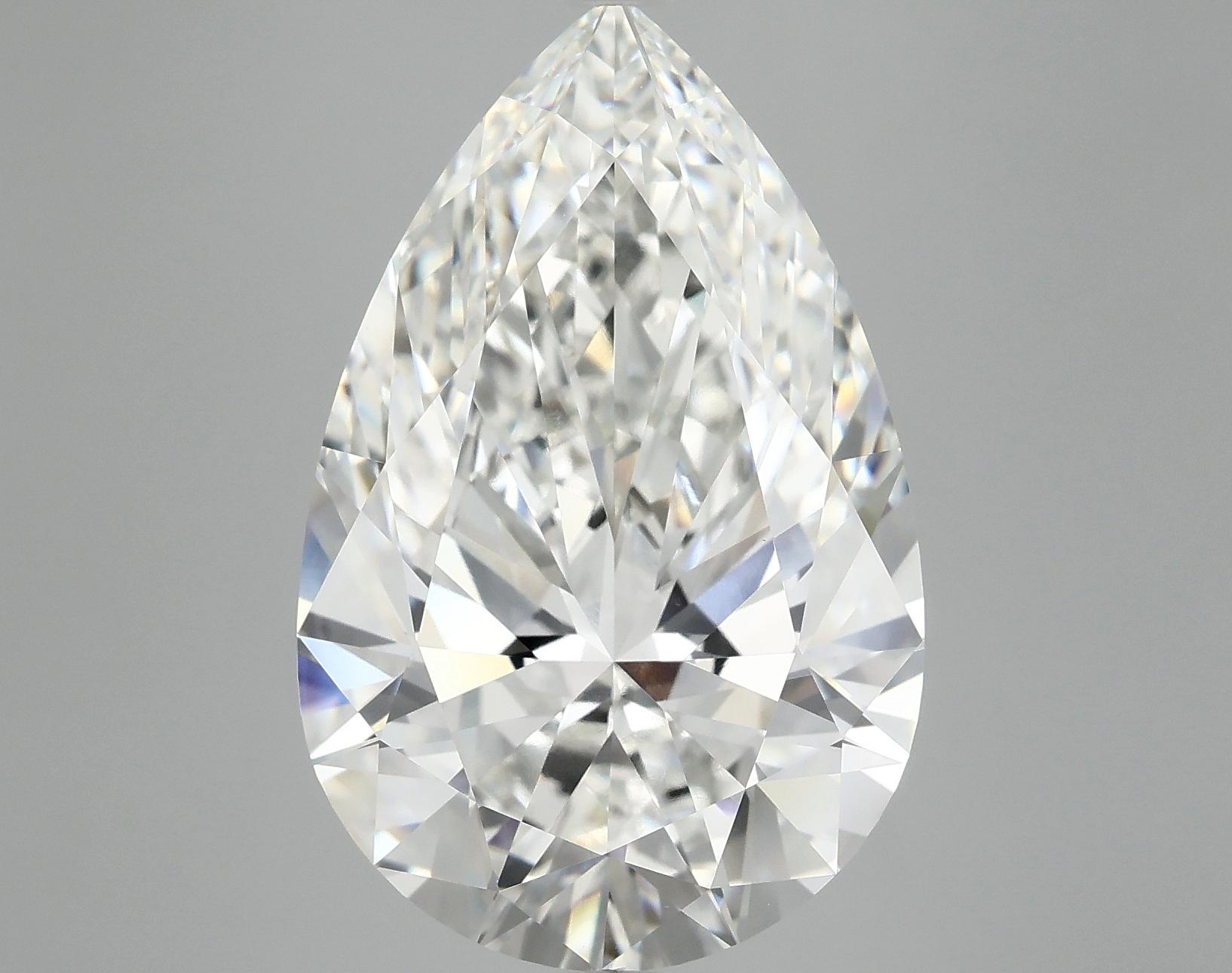 10.1 Carat Pear Shaped Ideal Cut VVS2 IGI Certified Lab Grown Diamond