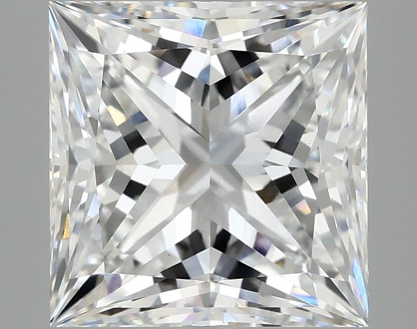 5.08 Carat Princess Shaped Ideal Cut VVS2 IGI Certified Lab Grown Diamond