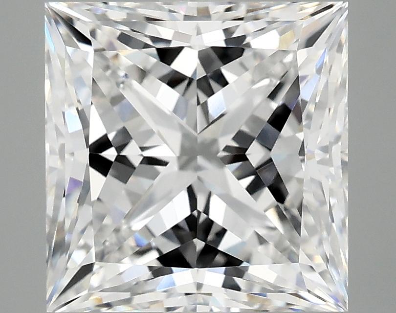 5.07 Carat Princess Shaped Ideal Cut VVS2 IGI Certified Lab Grown Diamond