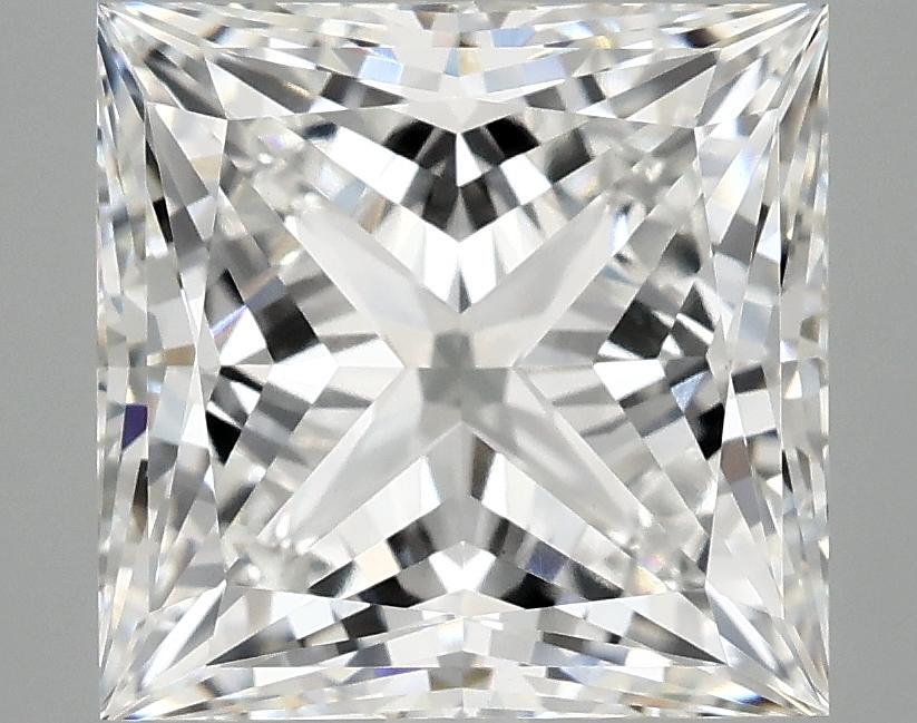 5.08 Carat Princess Shaped Ideal Cut VVS2 IGI Certified Lab Grown Diamond