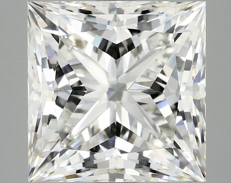 4.19 Carat Princess Shaped Ideal Cut VVS2 IGI Certified Lab Grown Diamond