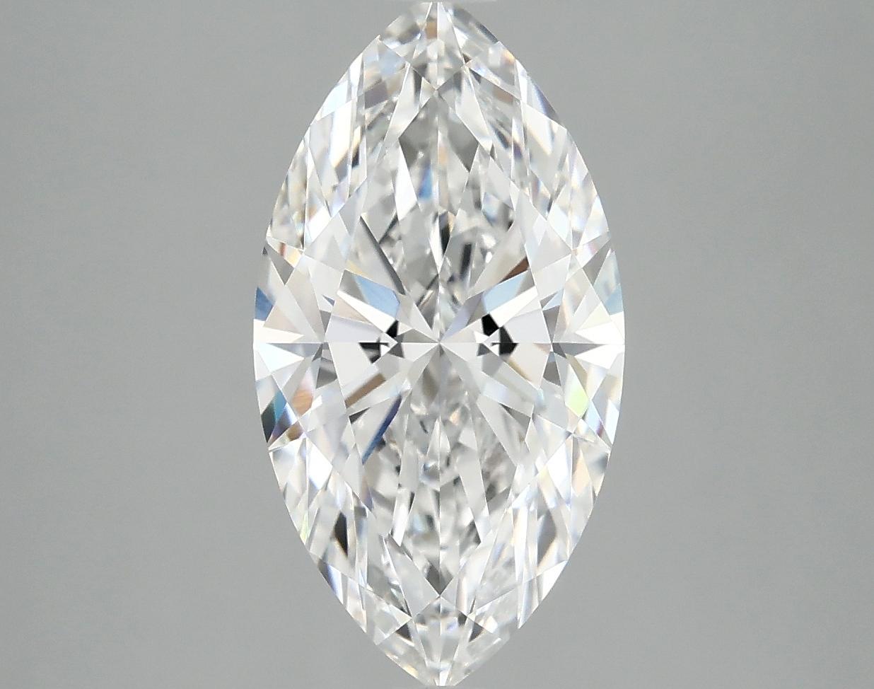 3.02 Carat Marquise Shaped Excellent Cut VVS2 IGI Certified Lab Grown Diamond