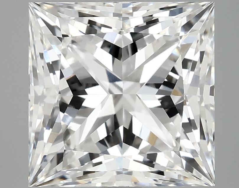 5.09 Carat Princess Shaped Ideal Cut VVS2 IGI Certified Lab Grown Diamond