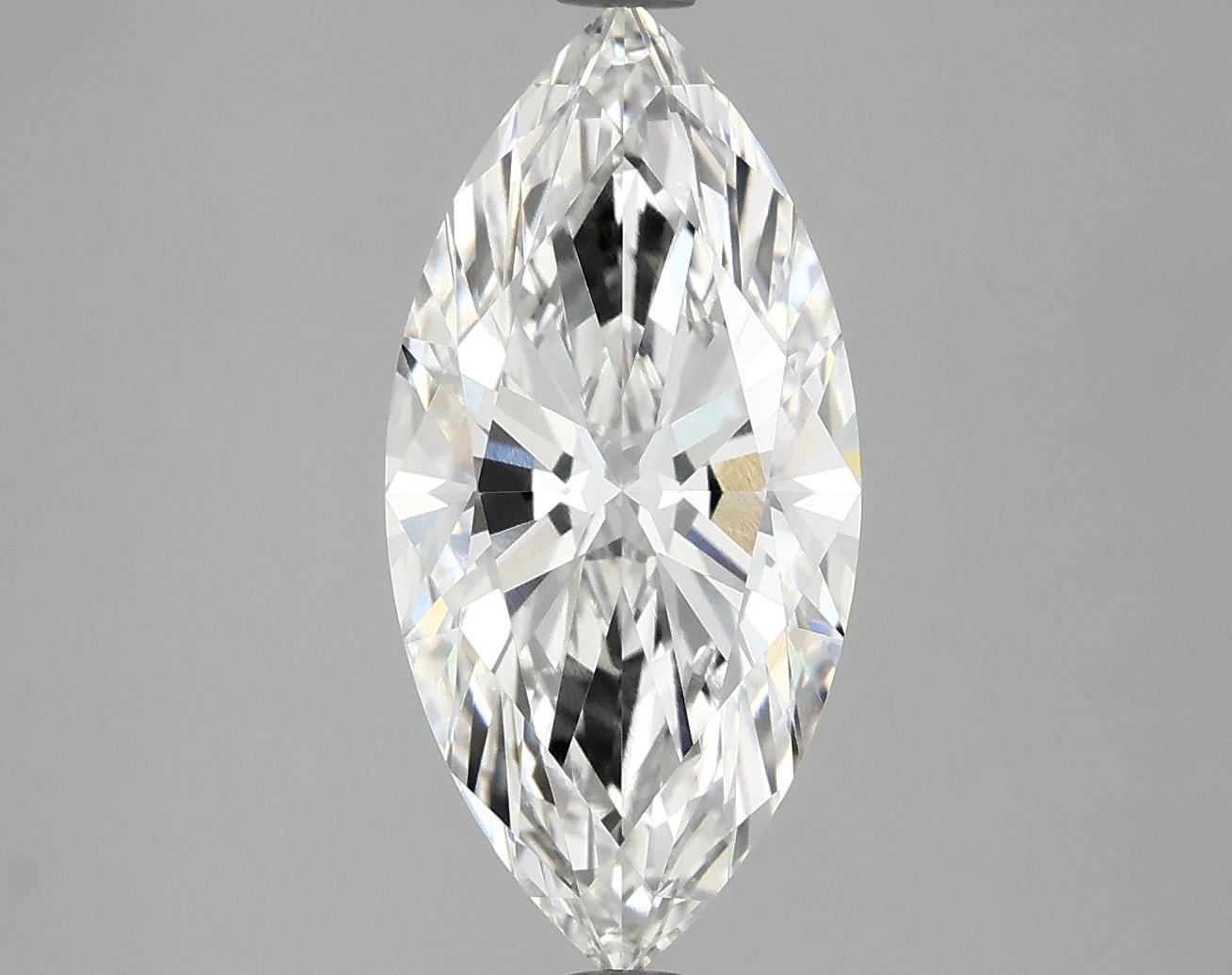 3.07 Carat Marquise Shaped Excellent Cut VVS2 IGI Certified Lab Grown Diamond