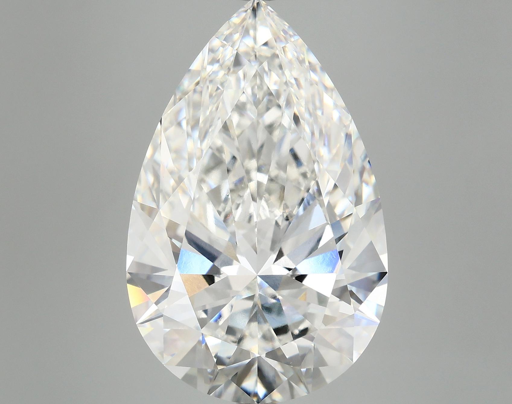 11.37 Carat Pear Shaped Ideal Cut VVS2 IGI Certified Lab Grown Diamond